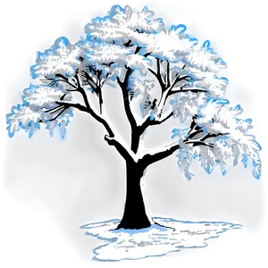 Gothic White Tree Representation PNG 06252024 PNG