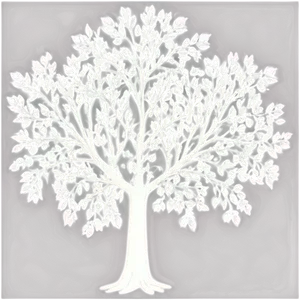 Gothic White Tree Representation PNG 24