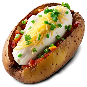 Gourmet Baked Potato Png 50 PNG image