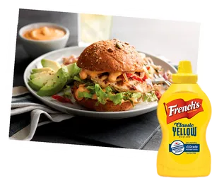 Gourmet Burgerwith Frenchs Mustard