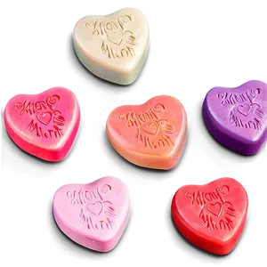 Gourmet Candy Hearts PNG Jco