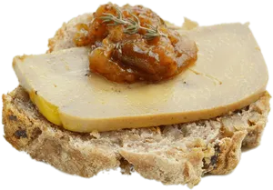 Gourmet Cheeseand Chutneyon Toast PNG image