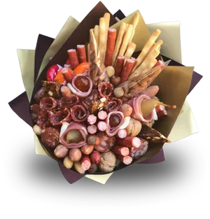 Gourmet_ Chocolate_ Covered_ Strawberries_ Bouquet PNG image