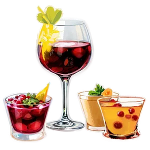 Gourmet Cocktails PNG 06132024