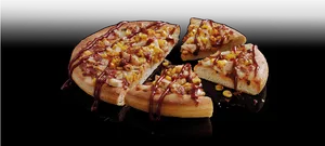 Gourmet Dessert Pizza Slices PNG image
