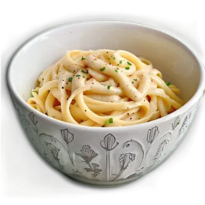 Gourmet Fettuccine Alfredo PNG Ssl46
