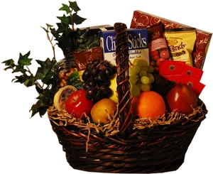 Gourmet Food Gift Basket PNG image