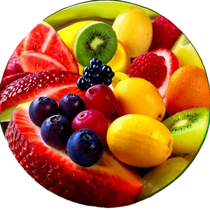 Gourmet Fruit Presentation Png 06132024 PNG image