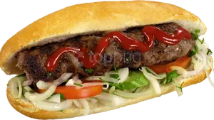 Gourmet Grilled Hot Dogwith Toppings