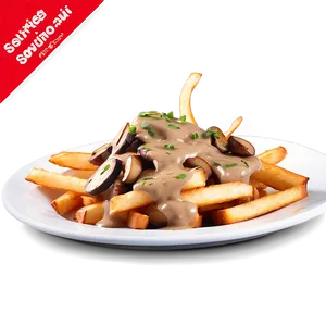 Gourmet Poutine With Mushroom Gravy Png 06252024 PNG image