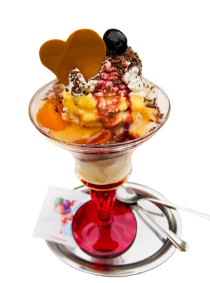 Gourmet Sundae Delight PNG