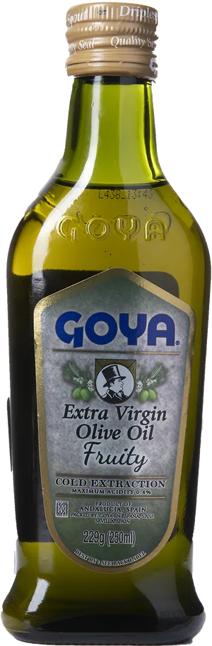 Goya Extra Virgin Olive Oil Bottle PNG image