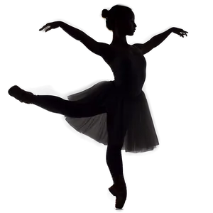 Graceful Ballet Silhouette Png Thq PNG image