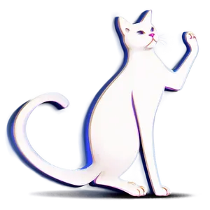 Graceful Cat Silhouette PNG Pvd76 PNG
