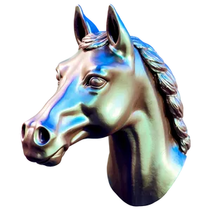 Graceful Horse Head Figure Png 49 PNG image