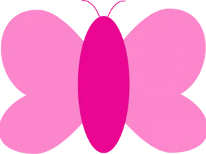 Graceful Pink Butterfly On Blooming Flowers PNG image