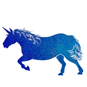 Graceful Unicorn Silhouette PNG Gsj