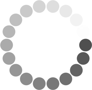 Gradient Dot Circle Pattern PNG image