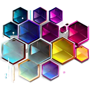 Gradient Hexagon Pattern Png 38 PNG image