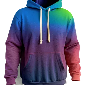 Gradient Hoodie Strings PNG Yxi48