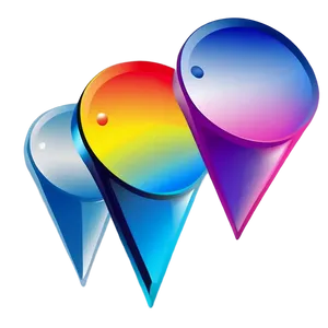 Gradient Map Pin Png Kvf97 PNG image