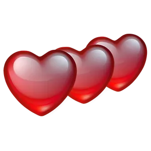 Gradient Red Heart Emoji PNG Drb