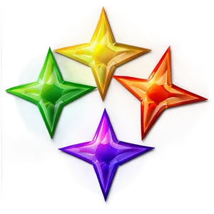 Gradient Star Pattern PNG Oda