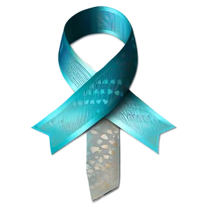 Gradient Teal Ribbon Image PNG Nuc