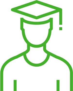 Graduate Icon Outline PNG image