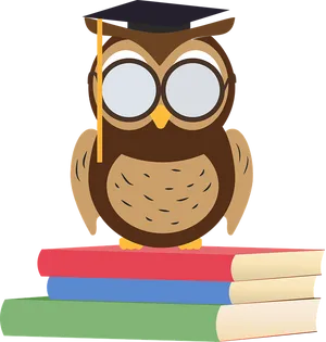 Graduate Owlon Books PNG image
