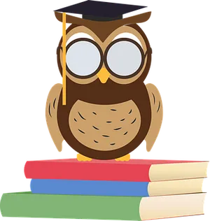 Graduate Owlon Books PNG image
