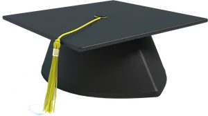 Graduation Cap Yellow Tassel.jpg PNG image