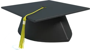 Graduation Cap Yellow Tassel.png PNG image