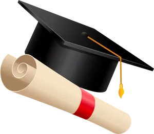 Graduation Capand Diploma Clipart PNG image