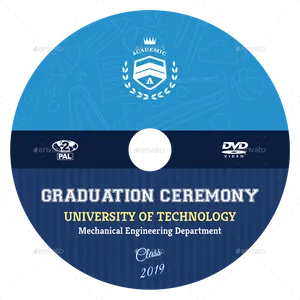Graduation Ceremony D V D Cover2019 PNG image
