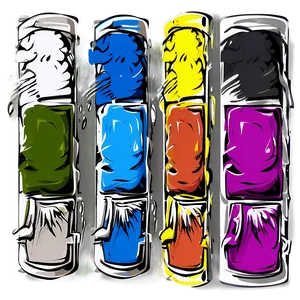 Graffiti Art Palette PNG Kbc15 PNG