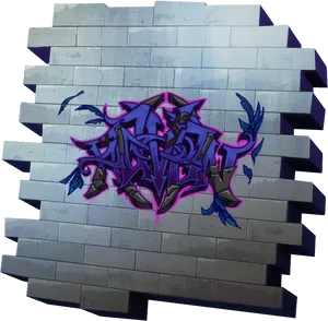 Graffiti Arton Brick Wall PNG image