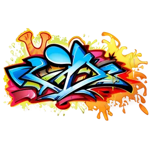 Graffiti Cartoon PNG Quc