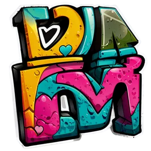 Graffiti Love PNG Vss30