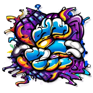 Graffiti Pattern PNG 05062024