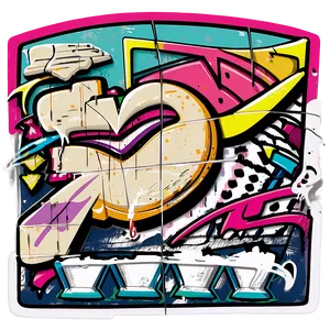 Graffiti Pattern PNG Yla