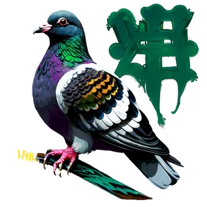 Graffiti Pigeon Png Fvm56 PNG image