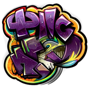 Graffiti Stickers PNG Vwk17 PNG
