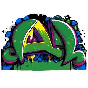 Graffiti Wall Art PNG Sby PNG