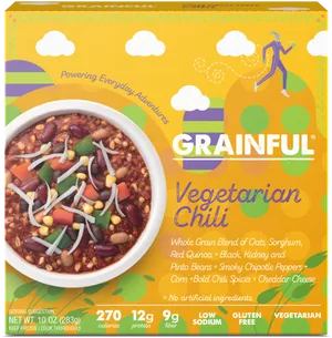 Grainful Vegetarian Chili Packaging PNG image