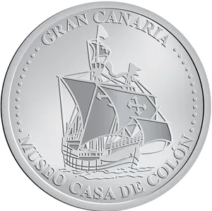 Gran Canaria Museo Casade Colon Coin PNG image