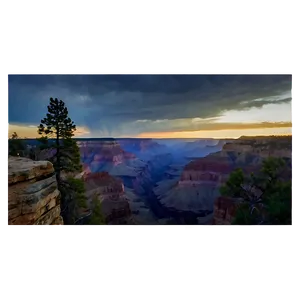 Grand Canyon North Rim Vista Png 06242024 PNG image