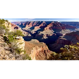 Grand Canyon Panoramic Cliffside View Png 06242024 PNG image