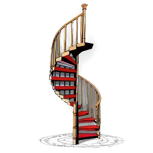 Grand Spiral Staircase Png Jsf29 PNG image