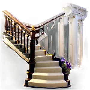 Grandiose Mansion Staircase PNG Xlv PNG